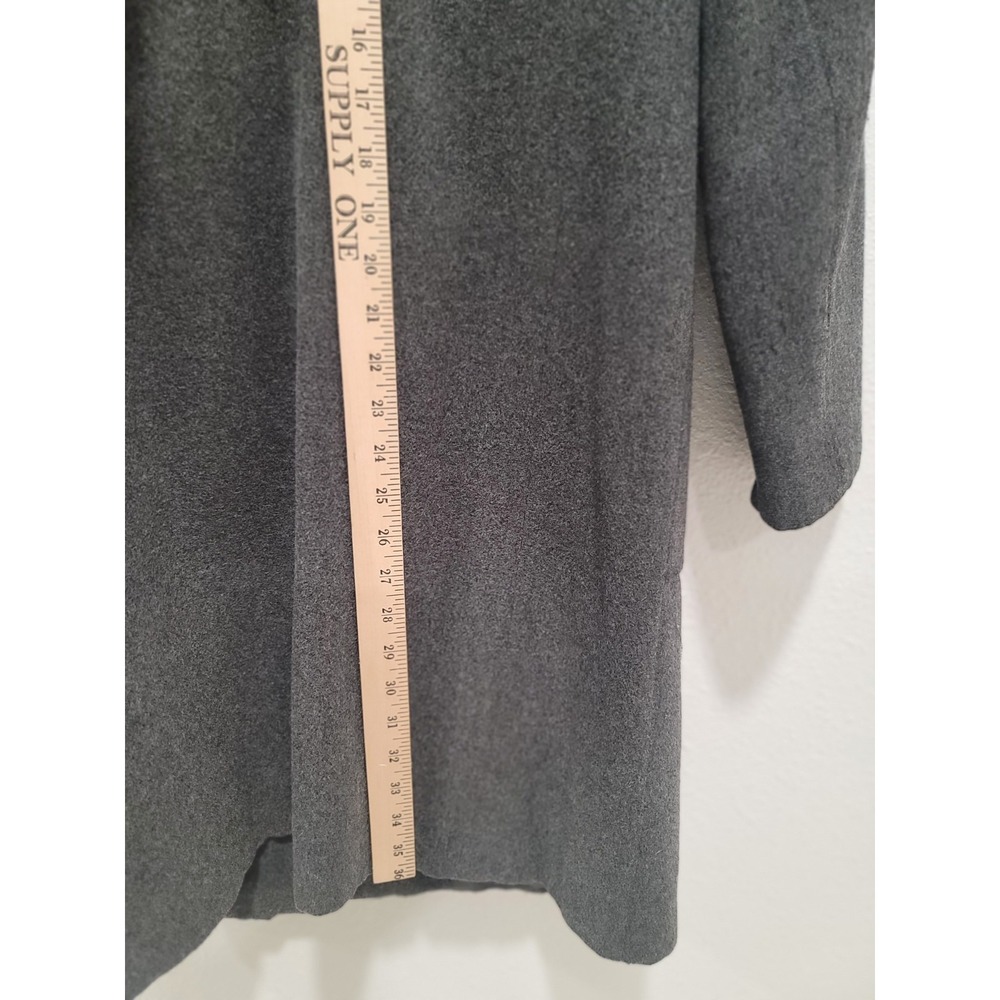 Vintage Dorothy Perkin made in UK WOOL rich blend size 10 fur collar grey - Picture 3 of 6